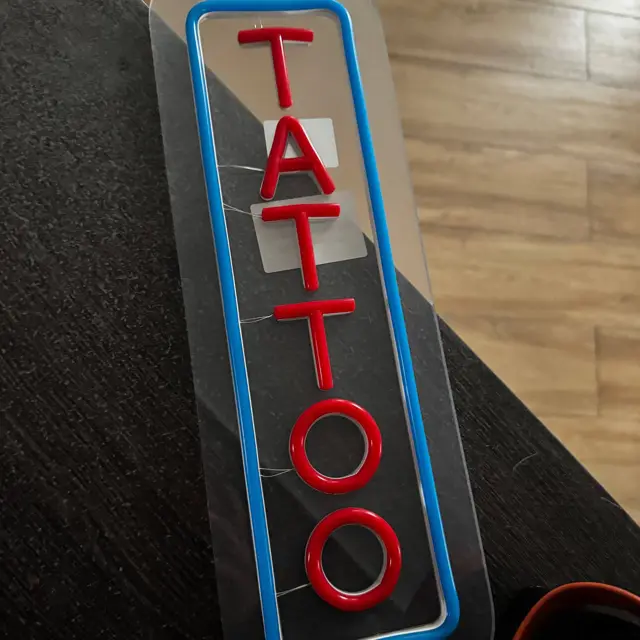 Лед вивіска тату: світлодіодна табличка Tattoo для салону