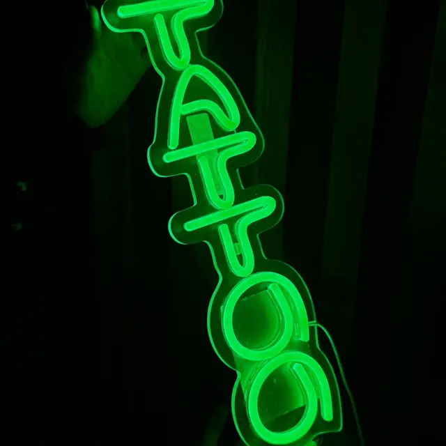Лед вивіска тату: світлодіодна табличка Tattoo для салону