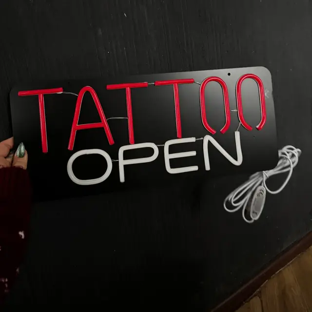 Лед вивіска тату: світлодіодна табличка Tattoo для салону