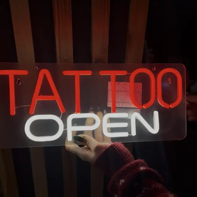 Лед вивіска тату: світлодіодна табличка Tattoo для салону